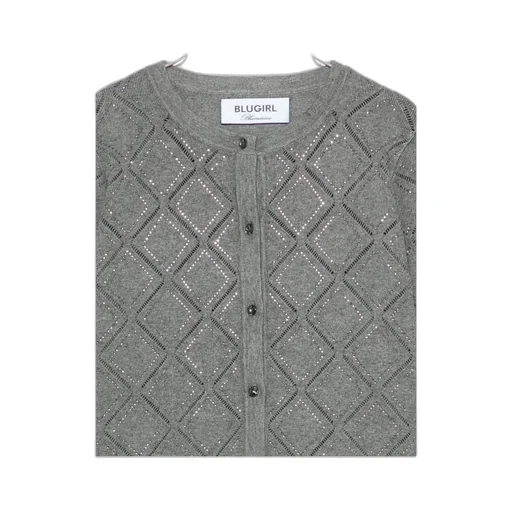 Long-Sleeved Knitted Cardigan