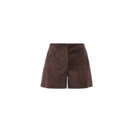 Crochet Suede Shorts