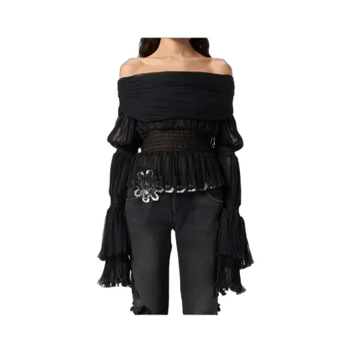 Gathered Chiffon Shirt