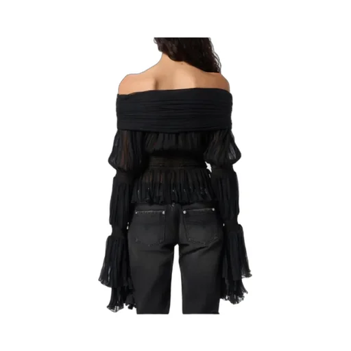 Gathered Chiffon Shirt