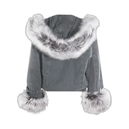 Hooded Zip-Up Bomber Jacket