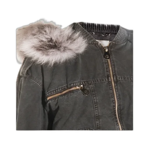 Hooded Zip-Up Bomber Jacket