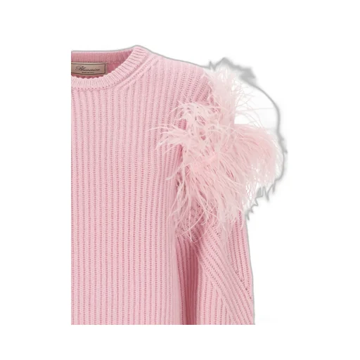 Feather Detailed Crewneck Jumper