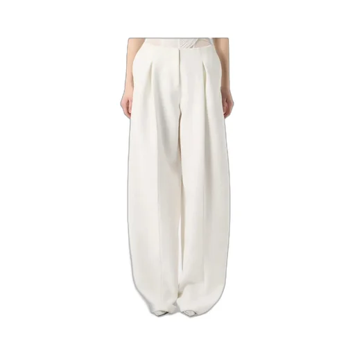 Pleated Wide-Leg Trousers
