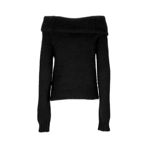 Off-Shoulder Knitted Cropped Top