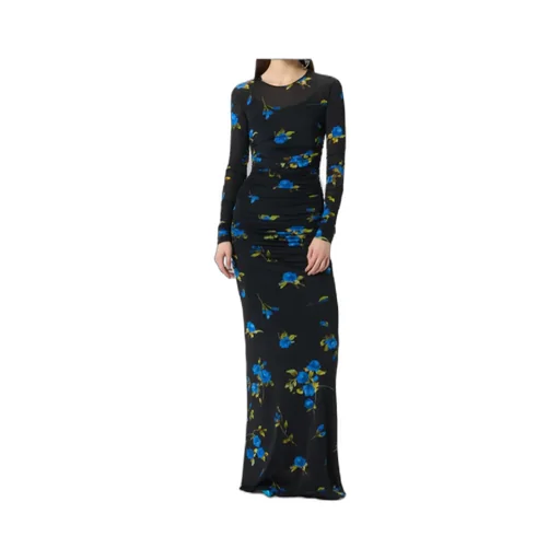 Ruched Floral Maxi Dress