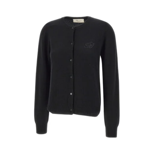 Logo Embroidered Crewneck Cardigan