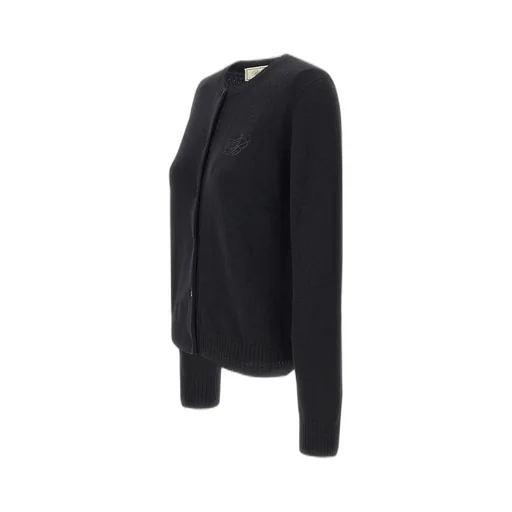 Logo Embroidered Crewneck Cardigan