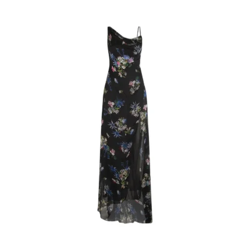 Floral-Print Cowl-Neck Dress