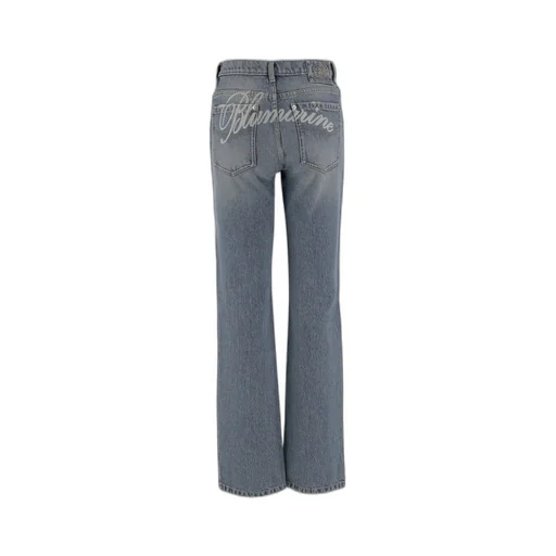 Logo Printed Straight-Leg Jeans