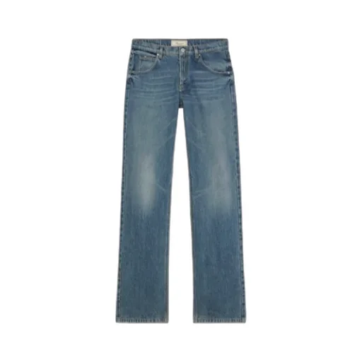 Logo Printed Straight-Leg Jeans