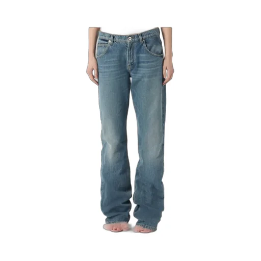Logo Printed Straight-Leg Jeans