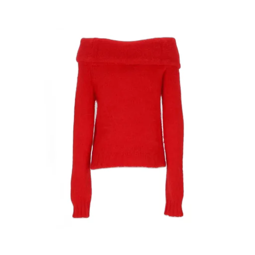 Off-Shoulder Knitted Cropped Top