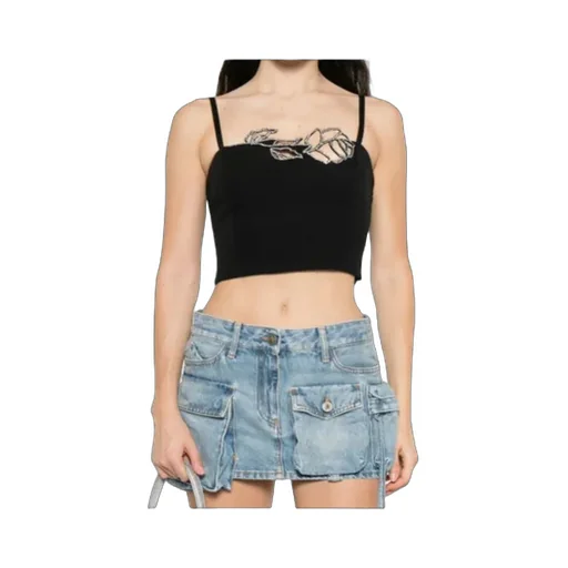 Rose-Embellished Top