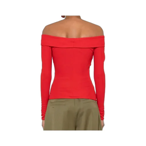 Twist-Detail Off-Shoulder Top