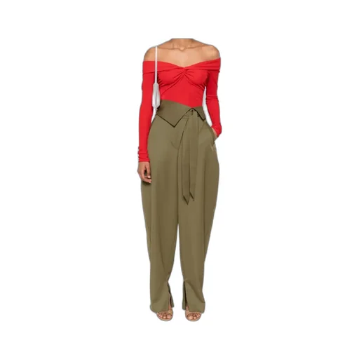 Twist-Detail Off-Shoulder Top