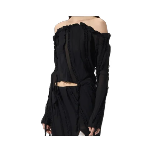 Off-Shoulder Ruffled Top