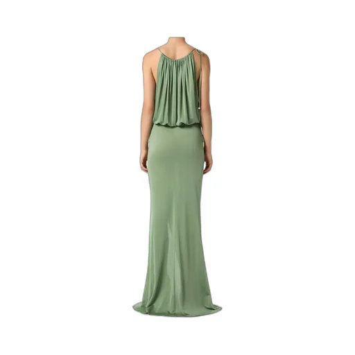 Draped-Detail Maxi Dress