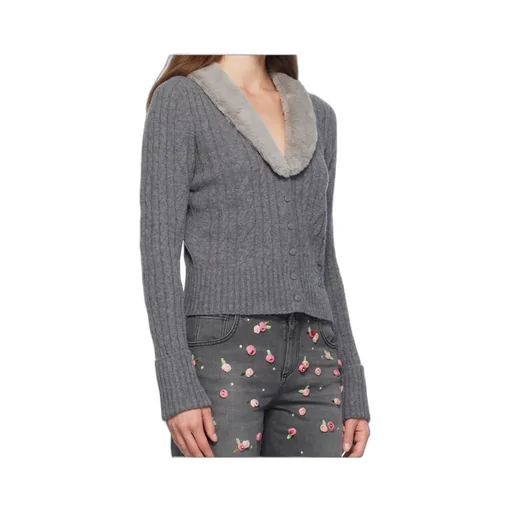 Long-Sleeved Knitted Cardigan