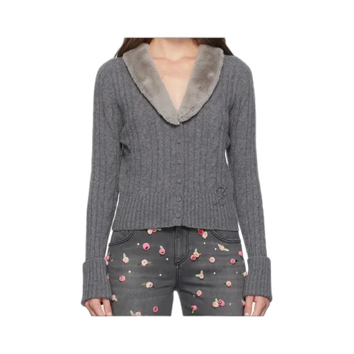 Long-Sleeved Knitted Cardigan
