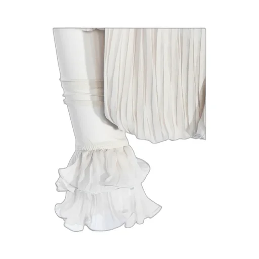 Pleated Blouse In Silk Chiffon