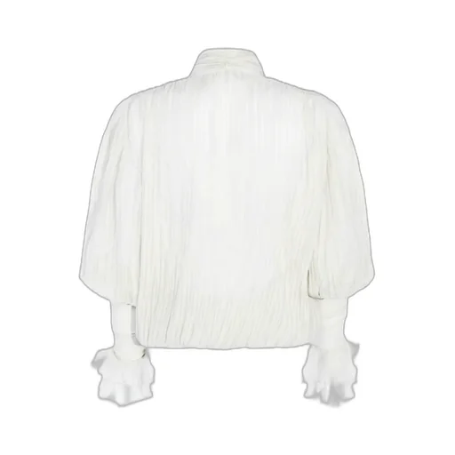 Pleated Blouse In Silk Chiffon