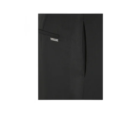 Semi-Sheer Straight-Leg Trousers