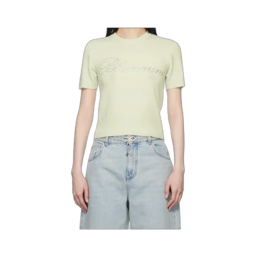 Green Cashmere Cropped Sweater