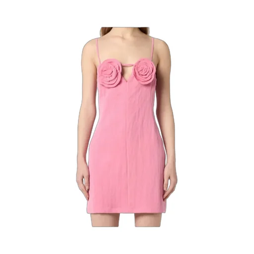 Mini Dress With Rose Details