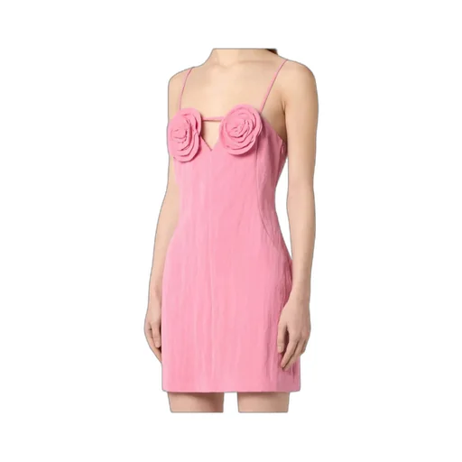 Mini Dress With Rose Details