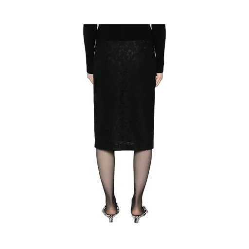 Lace Floral Midi Skirt