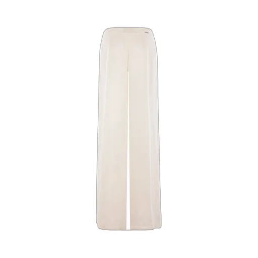 Wide-Leg Gabardine Trousers