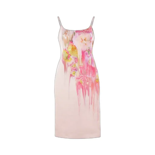 Floral Printed Sleeveless Midi Dress