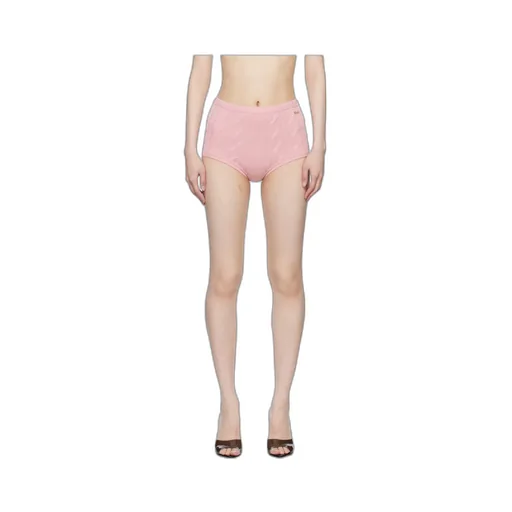 Pink Braid Cable Knit Shorts