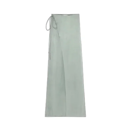 High Waist Wrap-Detail Trousers