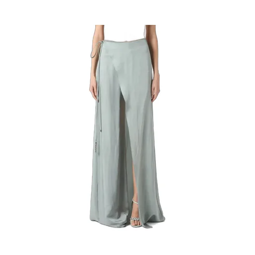 High Waist Wrap-Detail Trousers