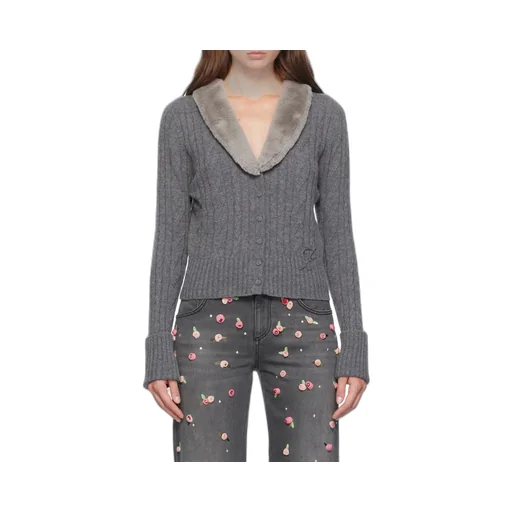 Long-Sleeved Knitted Cardigan