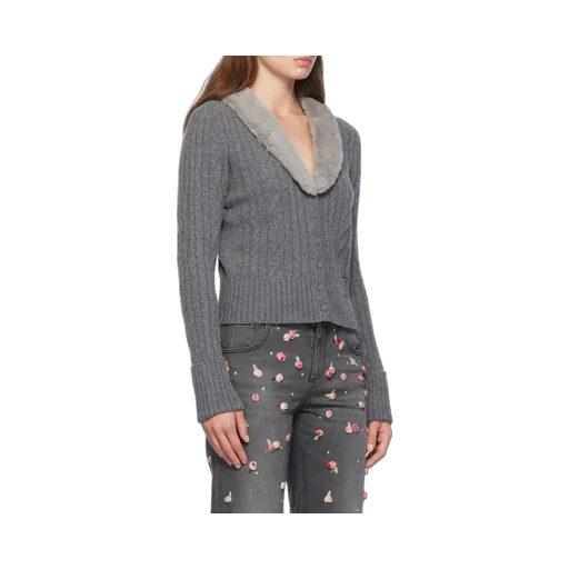 Long-Sleeved Knitted Cardigan