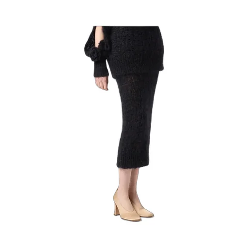 Brushed Knitted Maxi Skirt