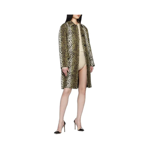 Patterned Button-Up Coat