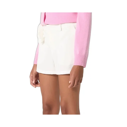 Floral-Appliqué Shorts