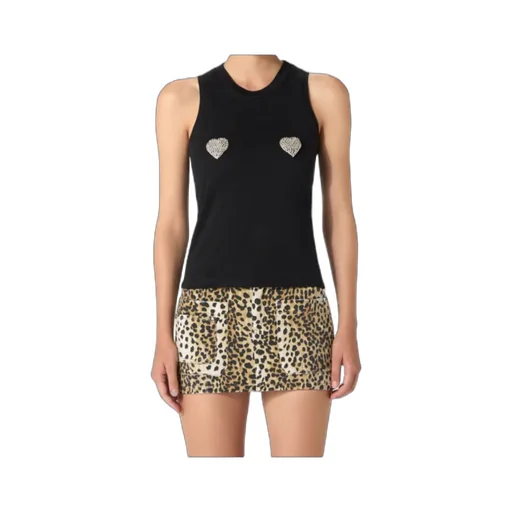 Heart-Appliqué Tank Top