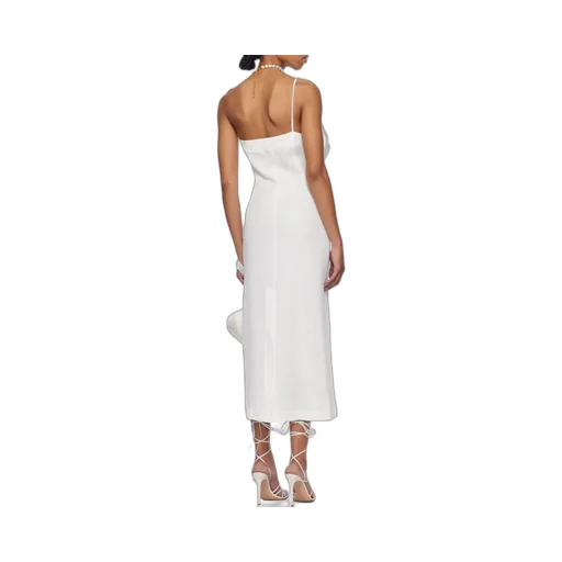 Single-Shoulder Midi Dress