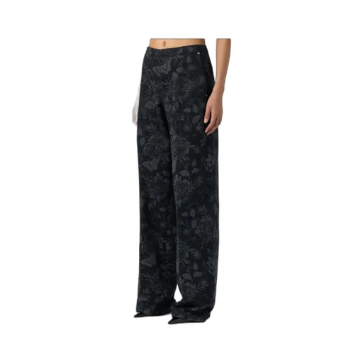 Laser-Print Denim Trousers