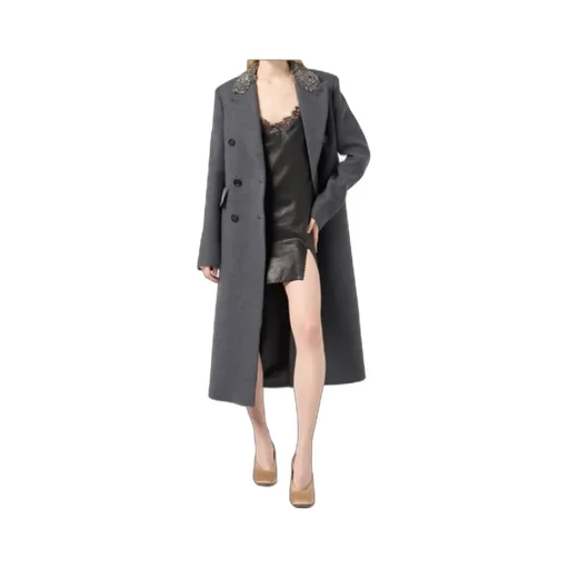 Embellished Double-Breasted Coat