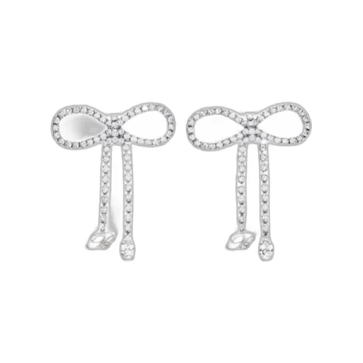Embellished Bow Earrings