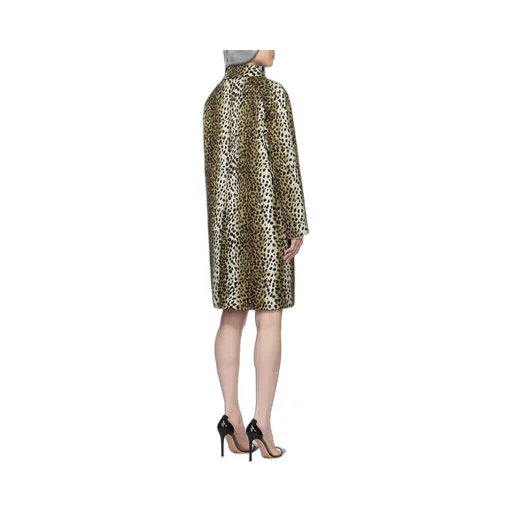 Patterned Button-Up Coat
