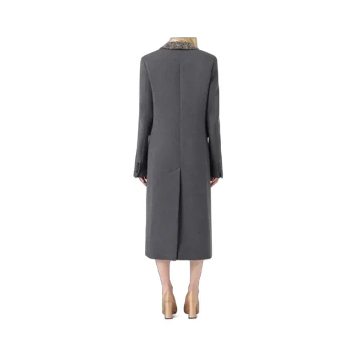 Embellished Double-Breasted Coat