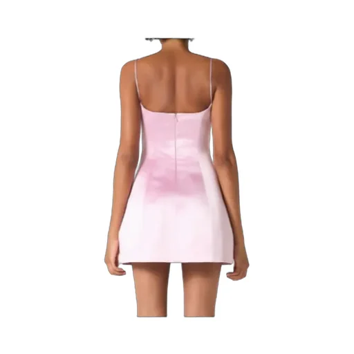 Spaghetti Strap Satin Mini Dress