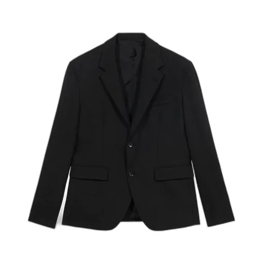 Lettering-Print Single-Breasted Blazer